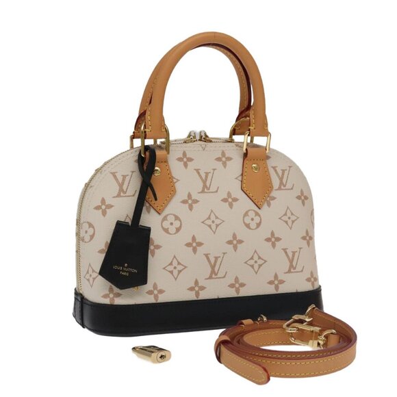 LOUIS VUITTON Monogram Dune Alma BB Hand Bag 2way M46922 LV Auth 101328S - Picture 1 of 16